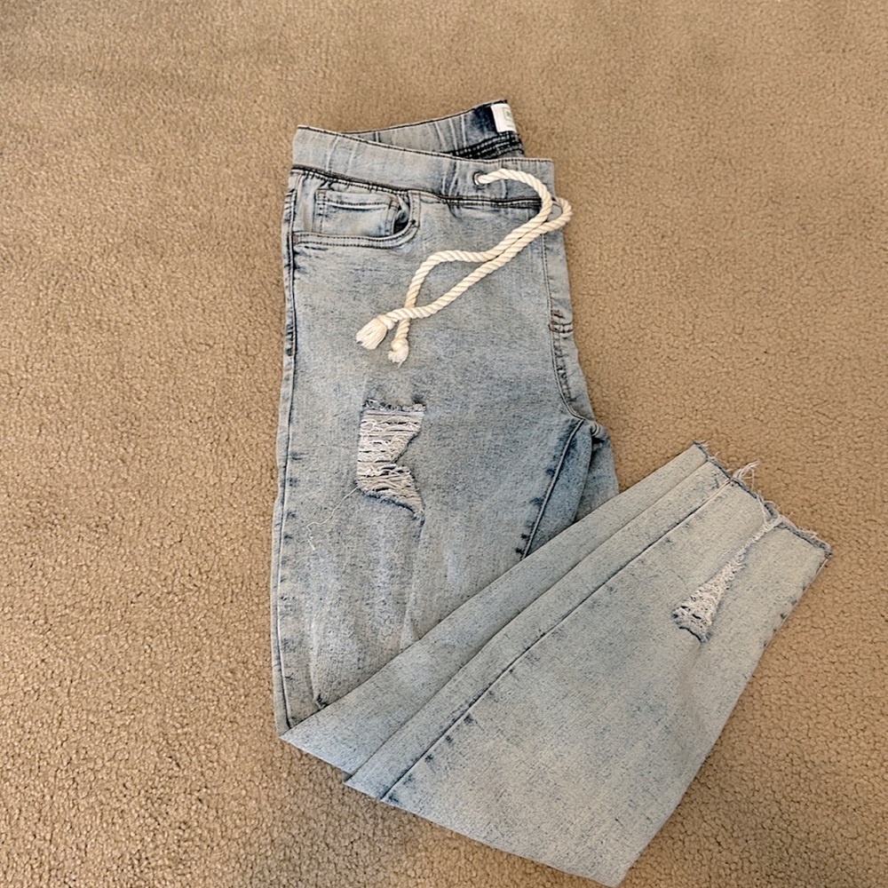 Stoned washed jeggings